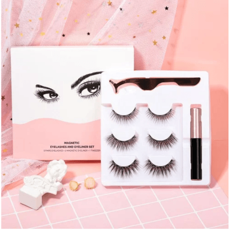 KIT DE PESTAÑAS MAGNETICAS REUTILIZABLES x 3