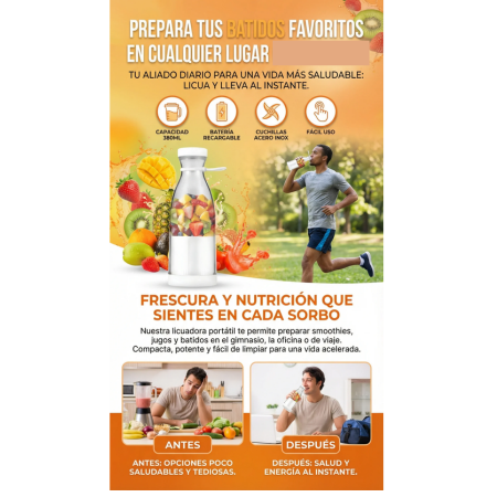 Botella Licuadora Portatil