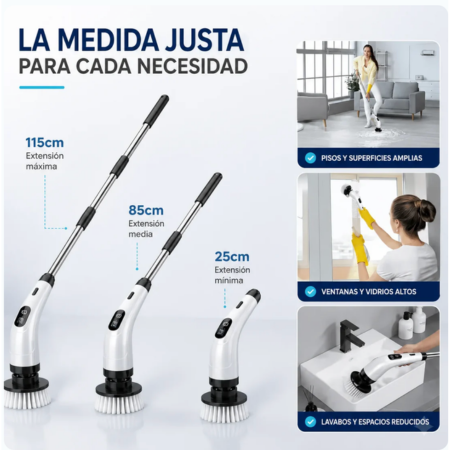 Cepillo Eléctrico Recargable Para Limpieza