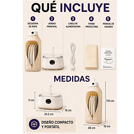 Secadora de Ropa Portatil