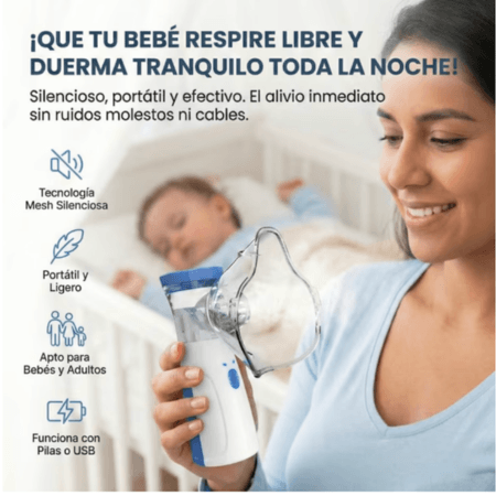 Nebulizador Portátil Niños Adultos