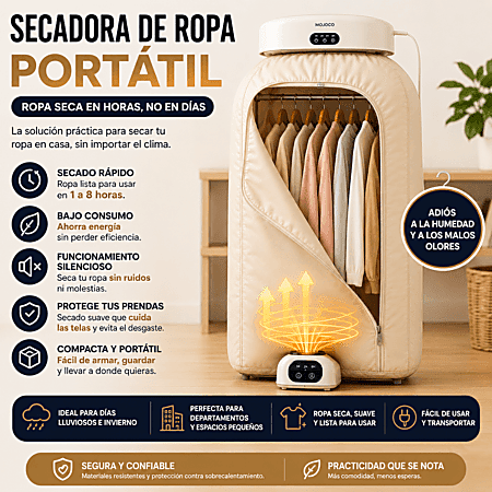Secadora de Ropa Portatil