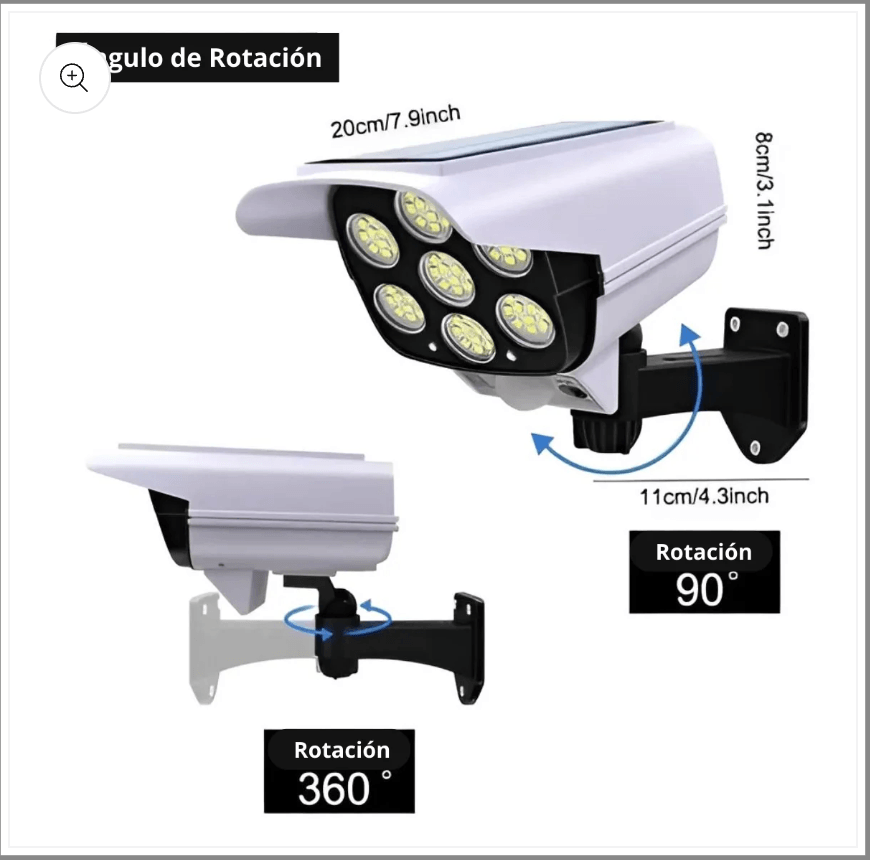 Cámara Vigilancia Solar con Sensor de Movimiento